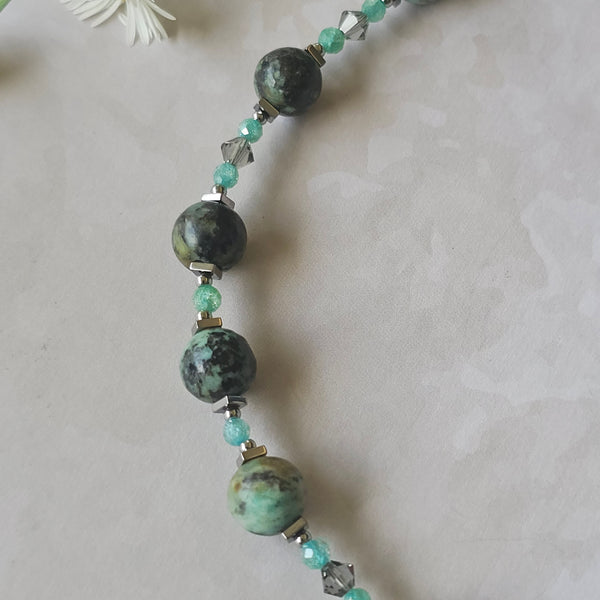 Green African Turquoise Necklace