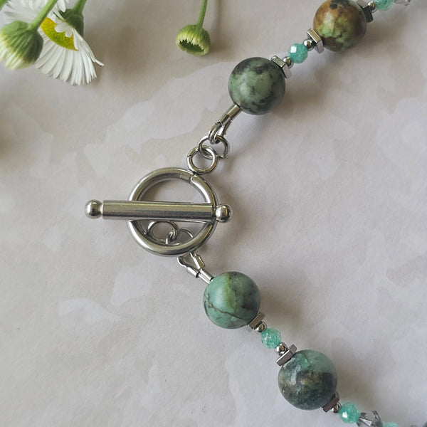 Green African Turquoise Necklace
