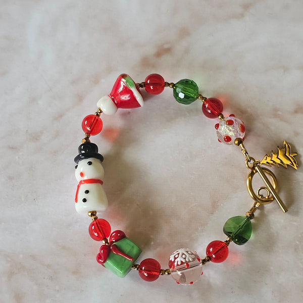 Christmas Bracelet with Gold 22cm
