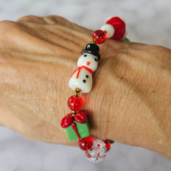 Christmas Bracelet with Gold 22cm