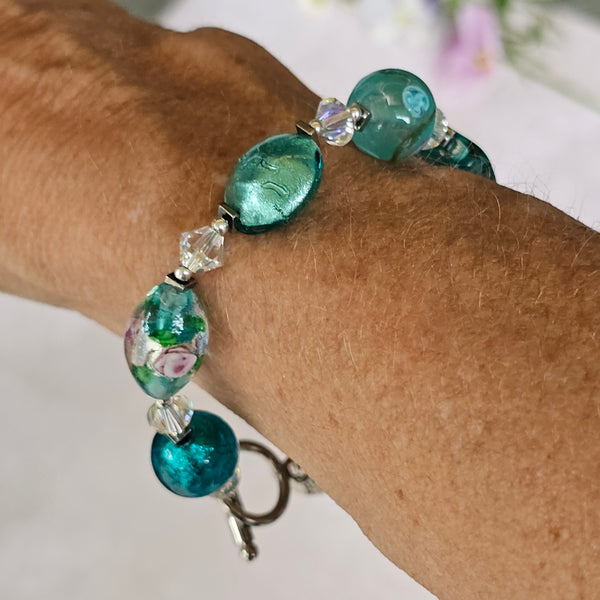 Teal Green Bracelet 20cm