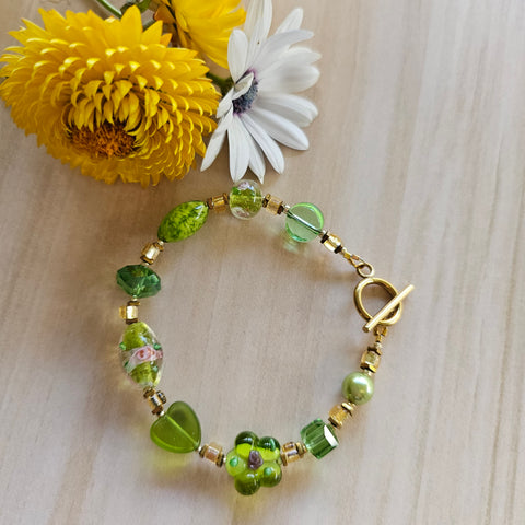 Green and Gold Bracelet