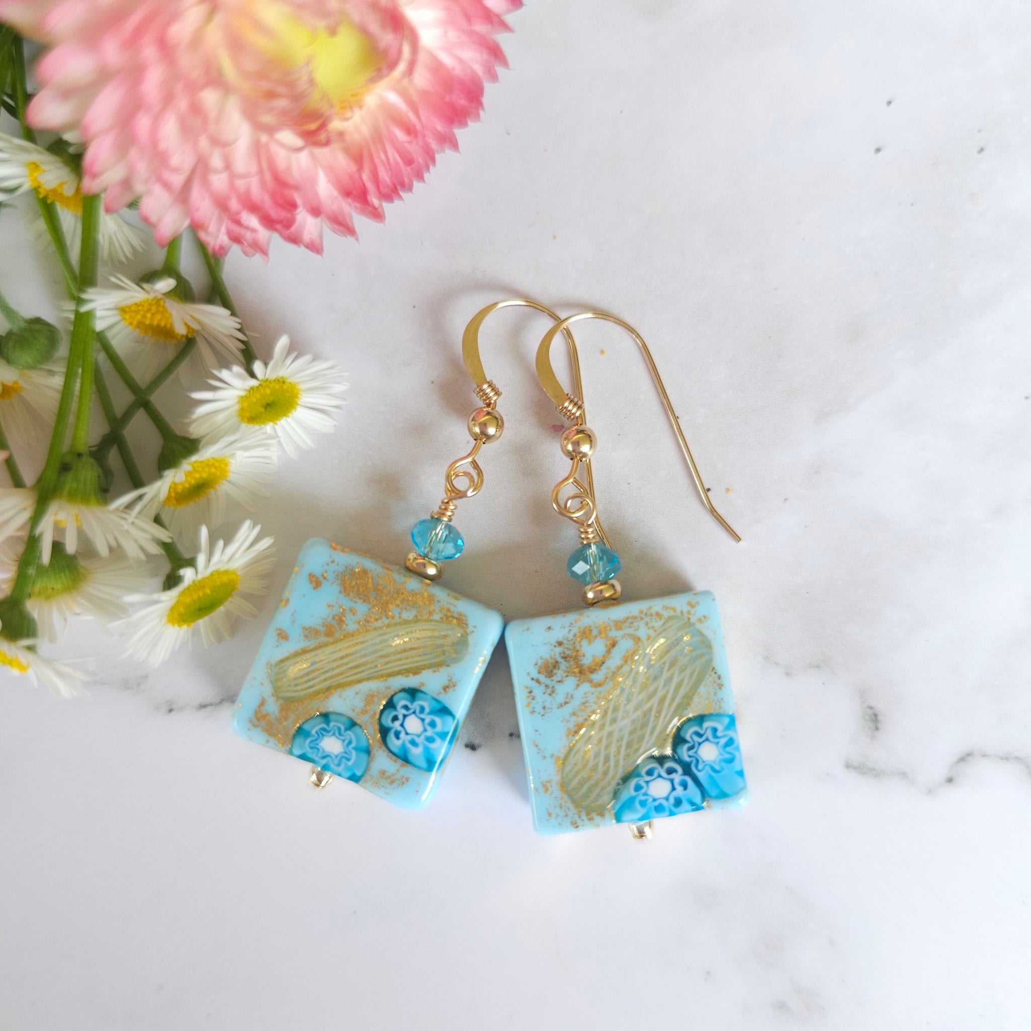 Zanfirico Square Earrings