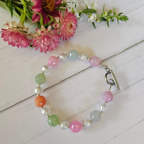 Multicoloured Gemstone Bracelet
