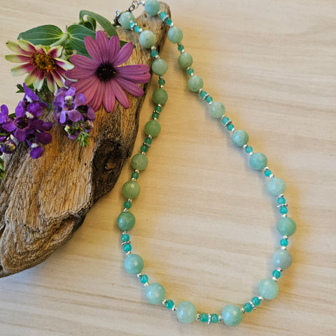 Faceted Jade Necklace