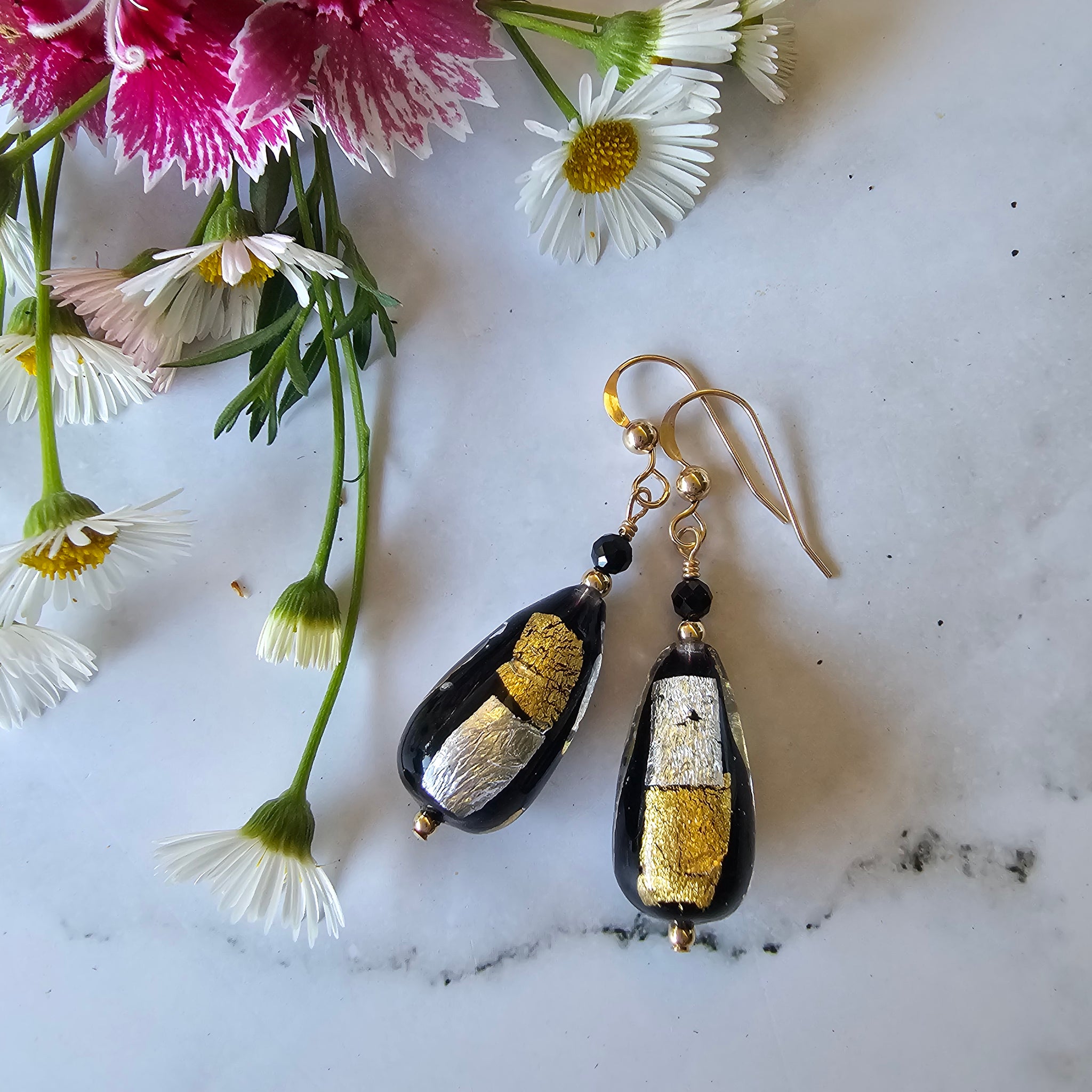 Vicenza Murano Glass Teardrops