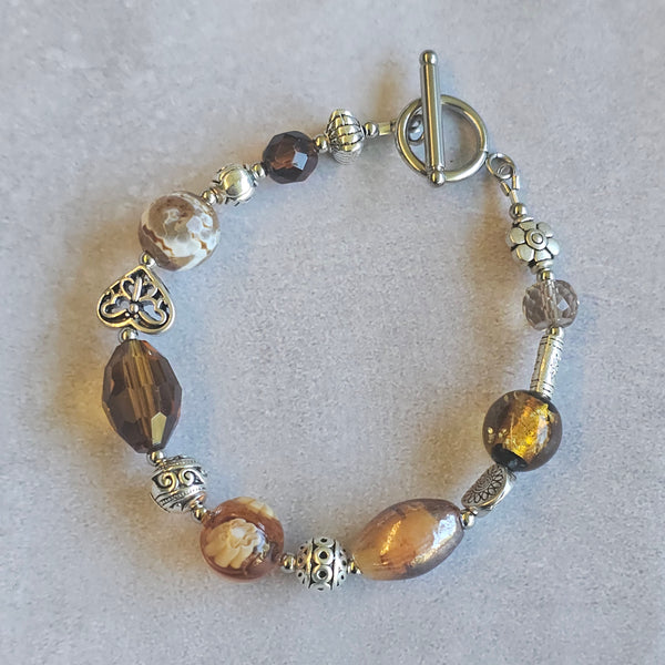 Brown Tone Bracelet 20.5cm
