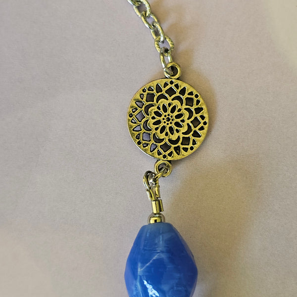 Long Deep Blue Necklace