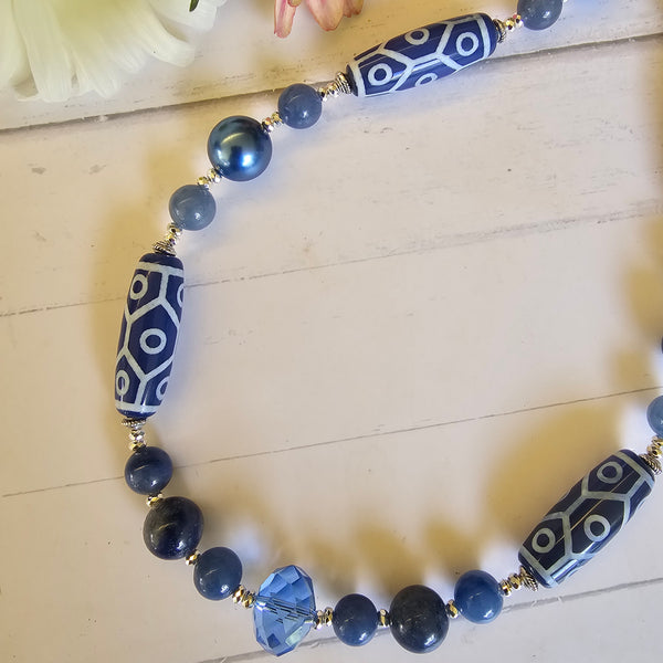 Light Denim Blue Necklace