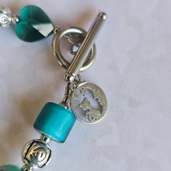 Teal Green Bracelet 20.5cm