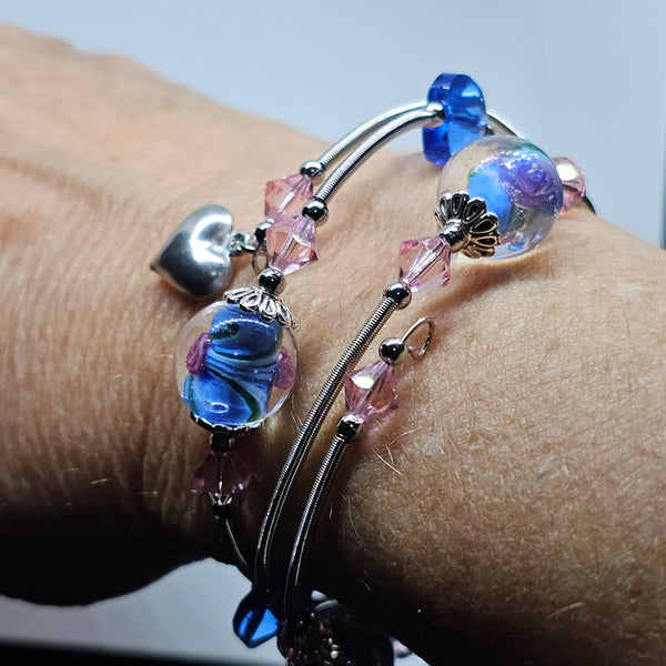 Lampwork Wraparound Bracelet