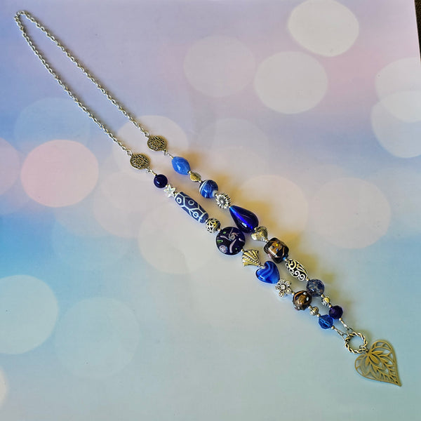 Long Deep Blue Necklace