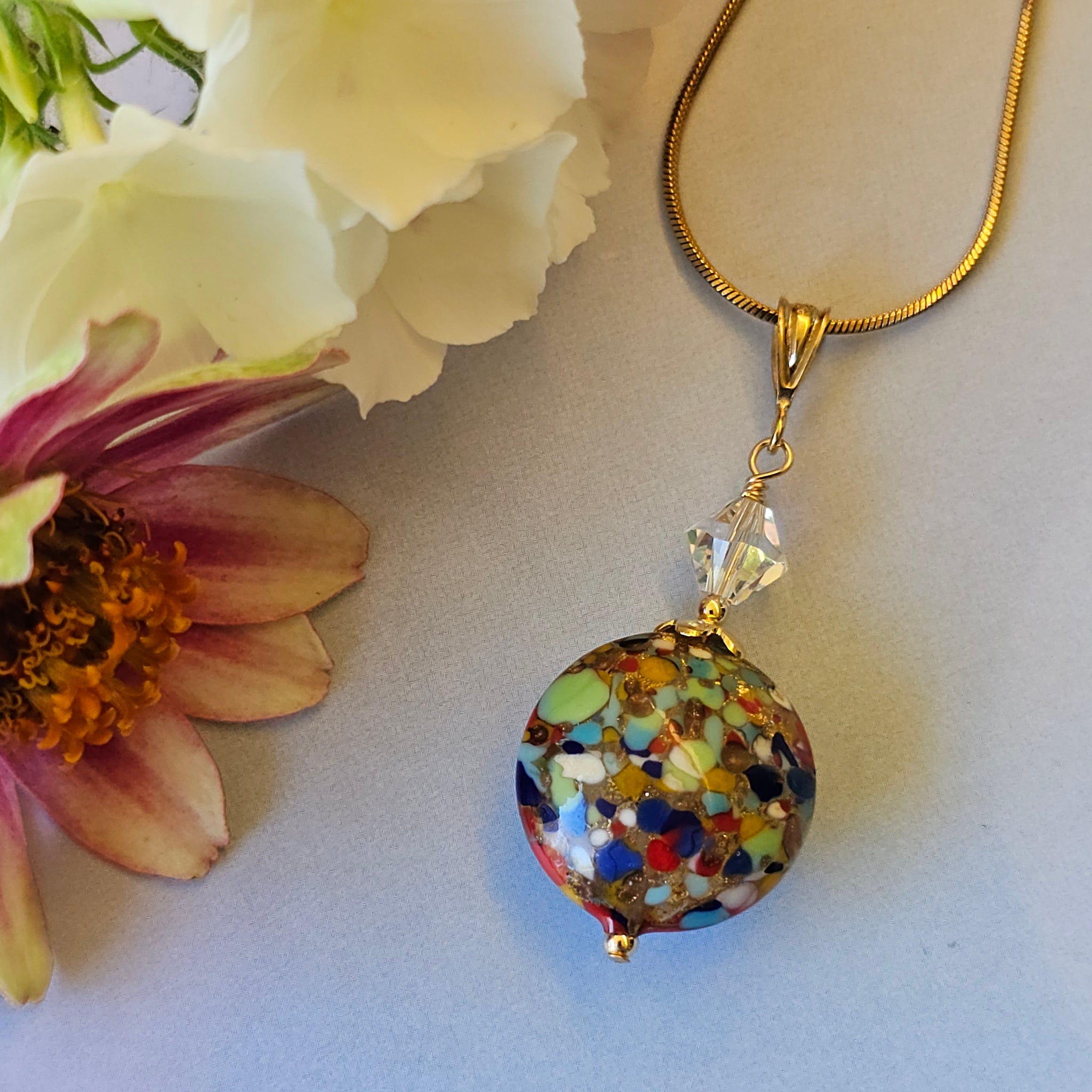 Murano Glass Disc Pendant