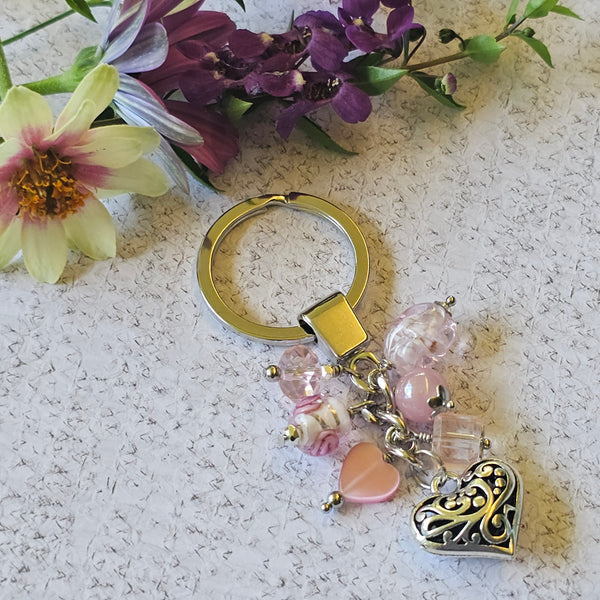 Keyring Pale Pink