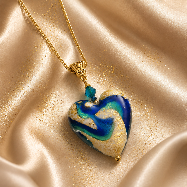 Murano Glass Heart Pendant