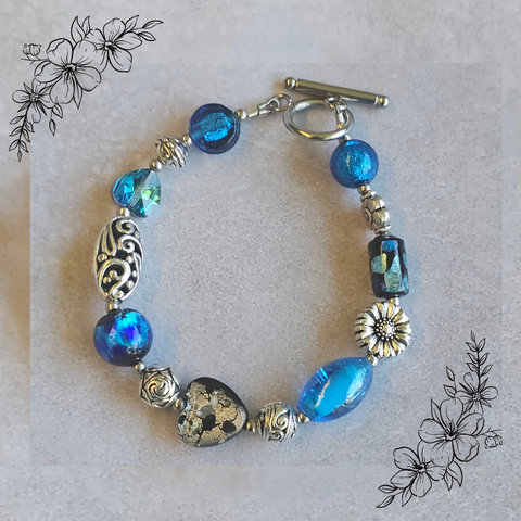 Aqua Blue Bracelet 20.5cm