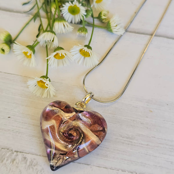 Murano Glass Heart Pendant
