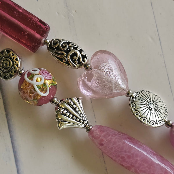 Long Pink Necklace