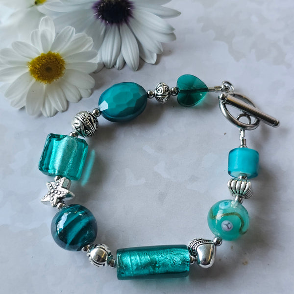 Teal Green Bracelet 19.5cm