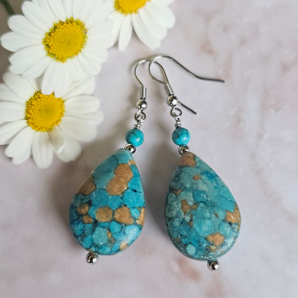 Turquoise Teardrop Earrings