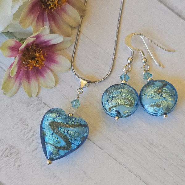 Silver Foil Heart Pendant