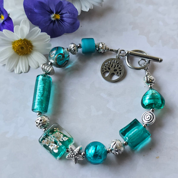 Teal Green Bracelet 21.5cm