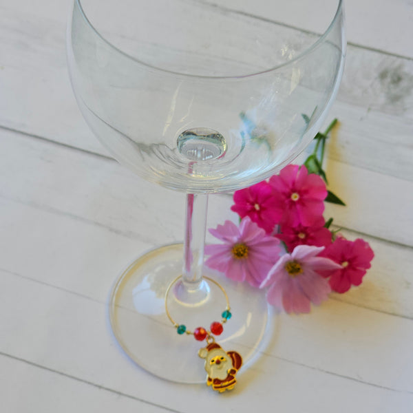 Christmas Wine Glass Charms Set of 6