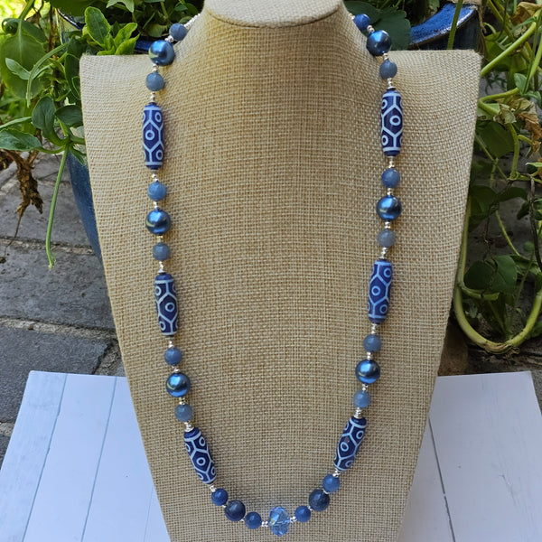 Light Denim Blue Necklace