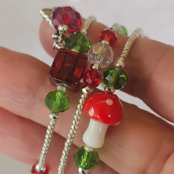 Christmas Wraparound Bracelet in Silver