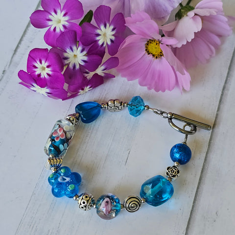 Aqua Blue Bracelet - 19cm