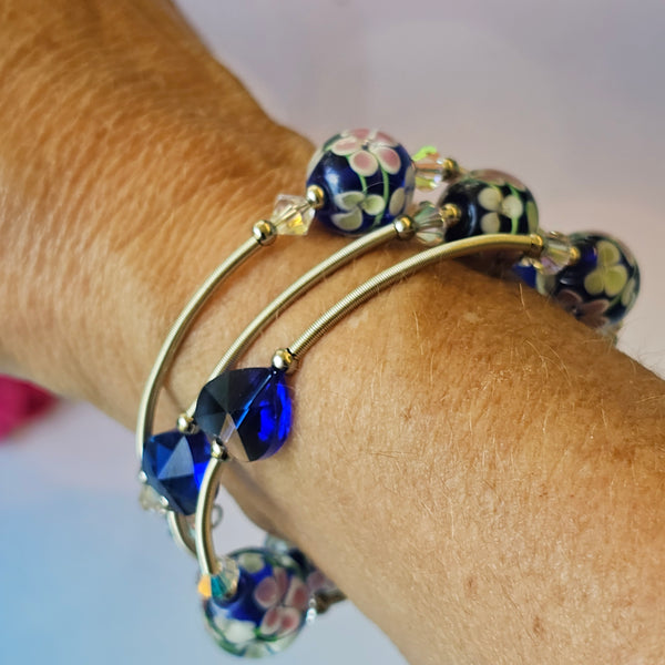 Lampwork Wraparound Bracelet