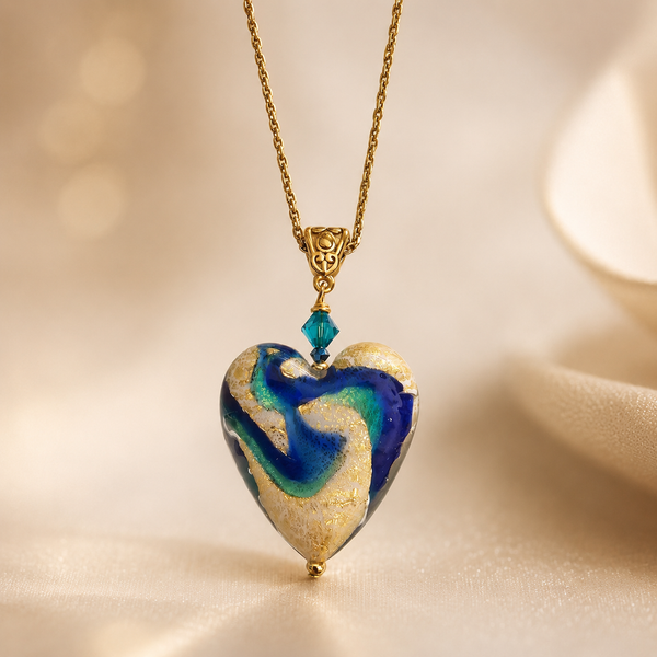 Murano Glass Heart Pendant