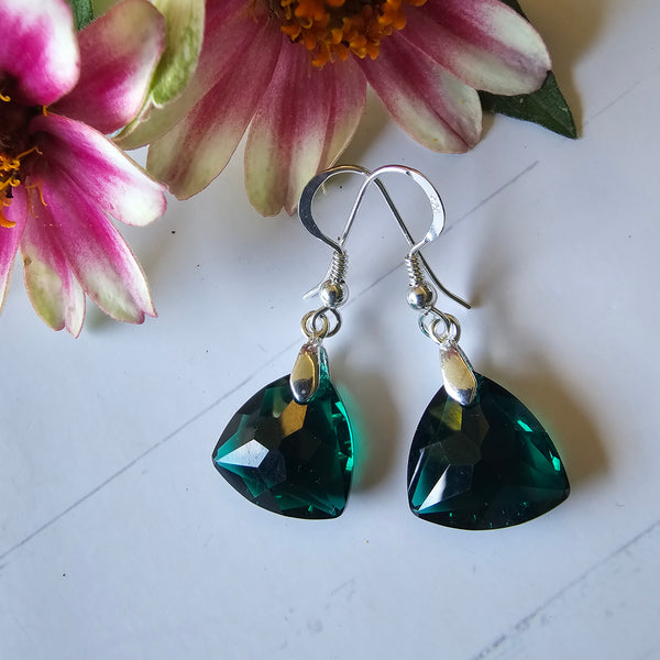 Crystal Trilliant Cut Earrings