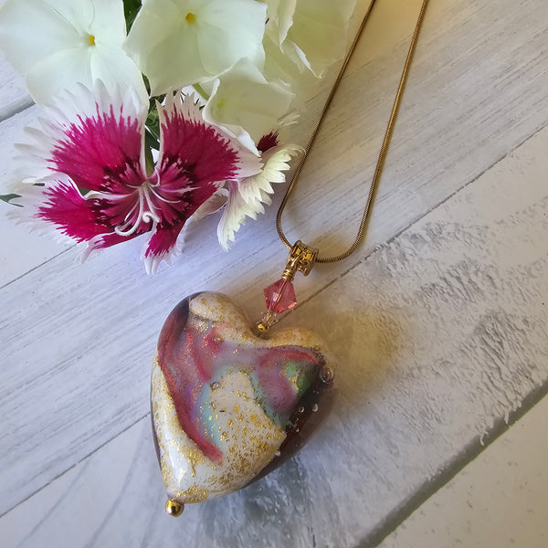 Murano Glass Heart Pendant