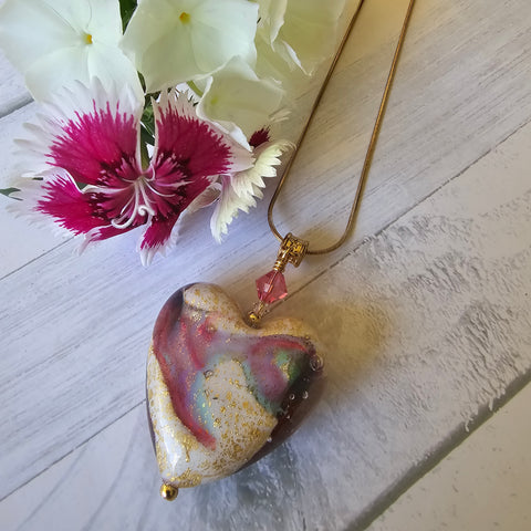 Murano Glass Heart Pendant