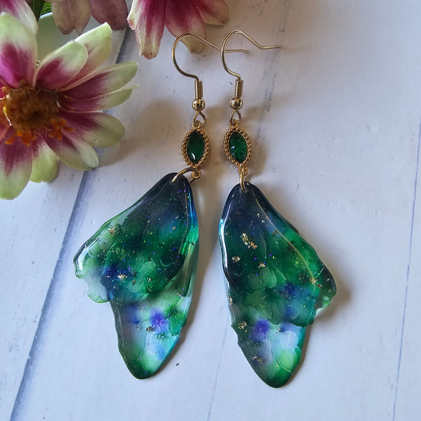 Butterfly Wing Dangle Earrings