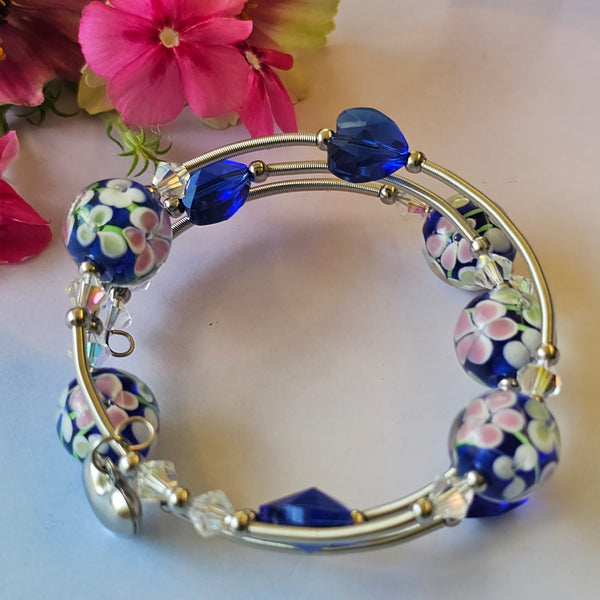 Lampwork Wraparound Bracelet
