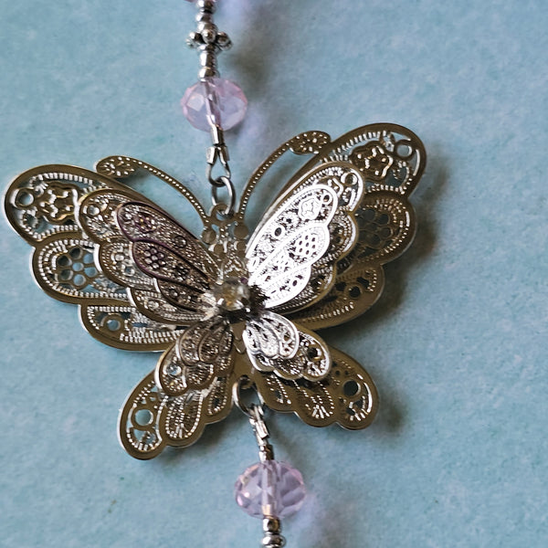 Suncatcher Pink with Butterfly