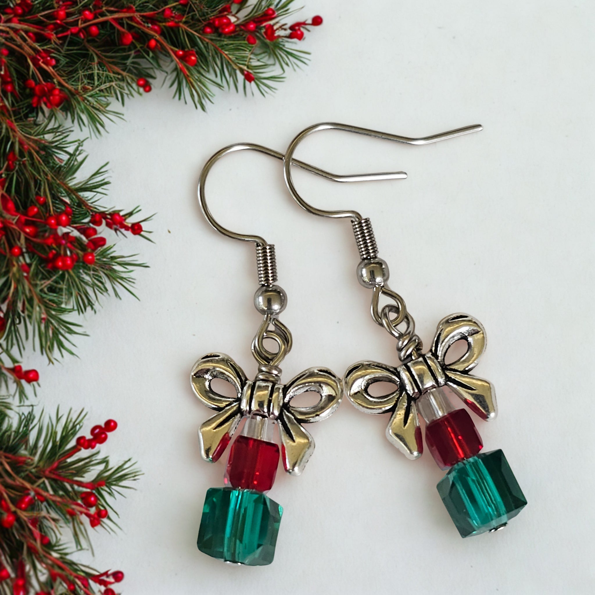 Christmas Package Earrings