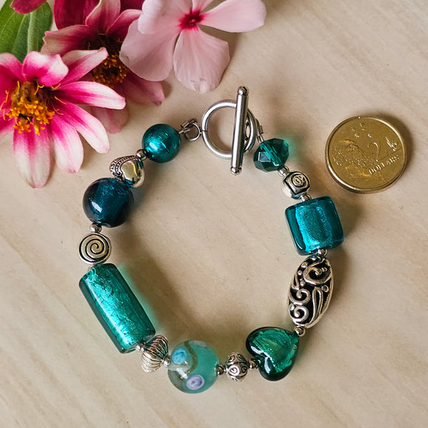 Teal Green Bracelet 19.5cm
