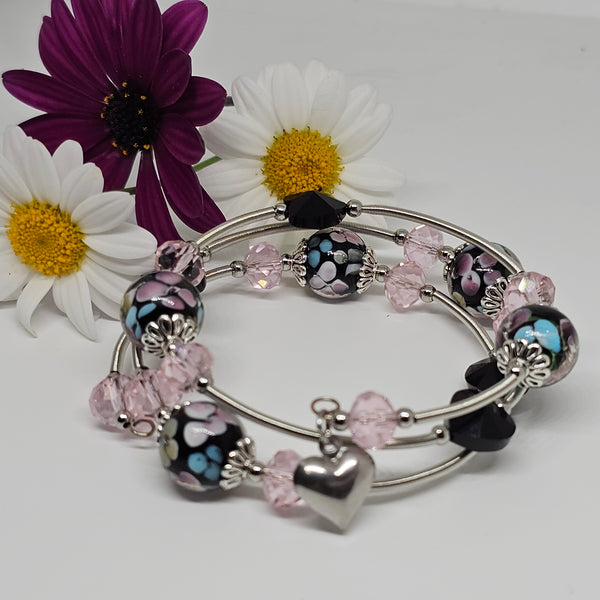 Lampwork Wraparound Bracelet