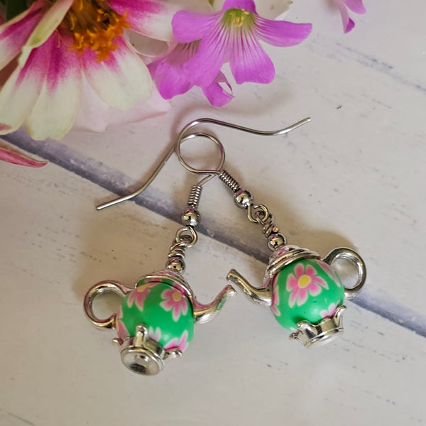 Quaint Teapot Earrings