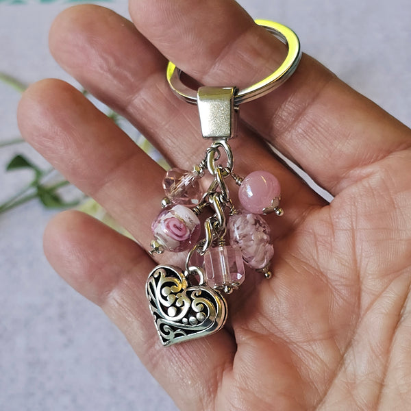 Keyring Pale Pink