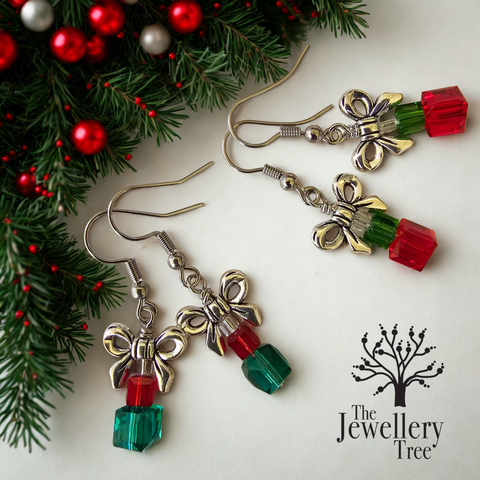 Christmas Package Earrings