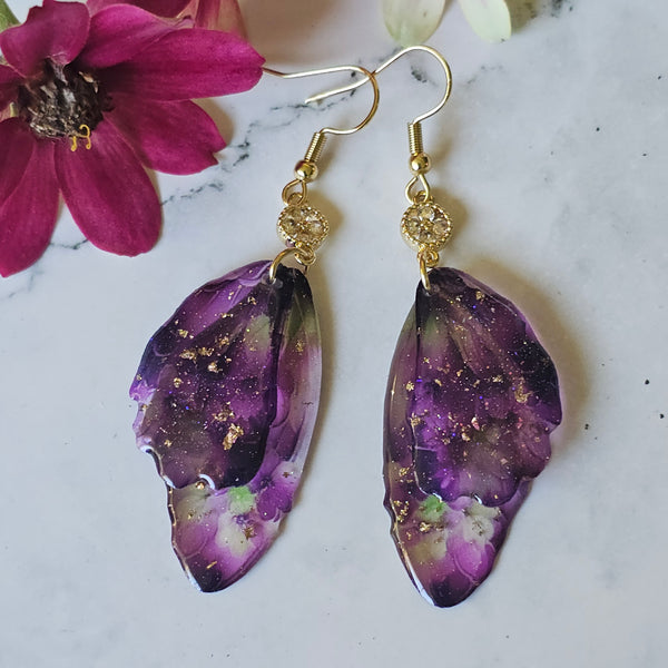 Butterfly Wing Dangle Earrings