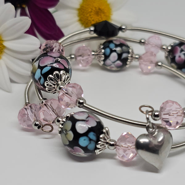 Lampwork Wraparound Bracelet