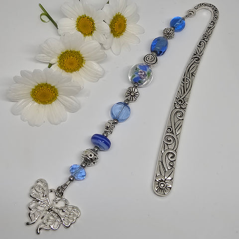 Bookmark Blue with Butterfly