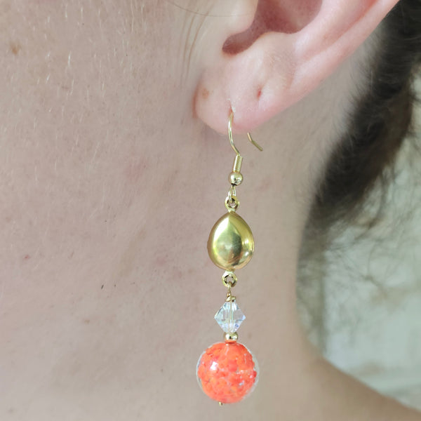 Murano Glass Gold Dangles
