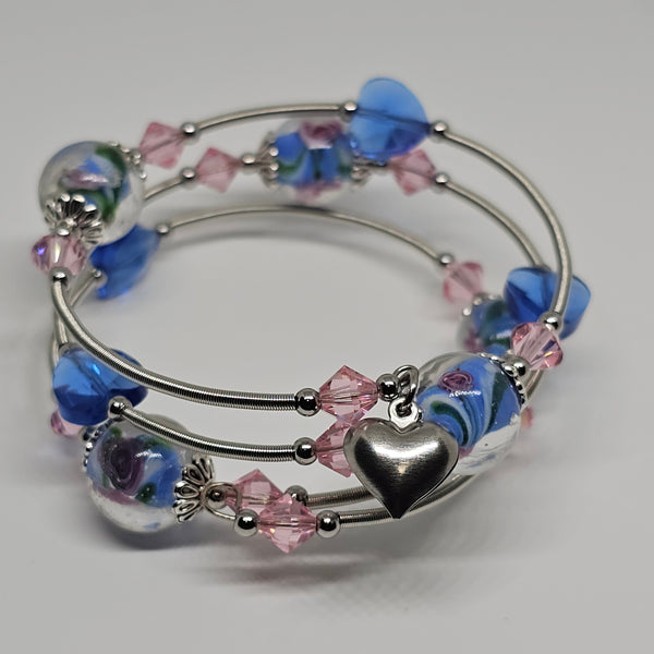 Lampwork Wraparound Bracelet