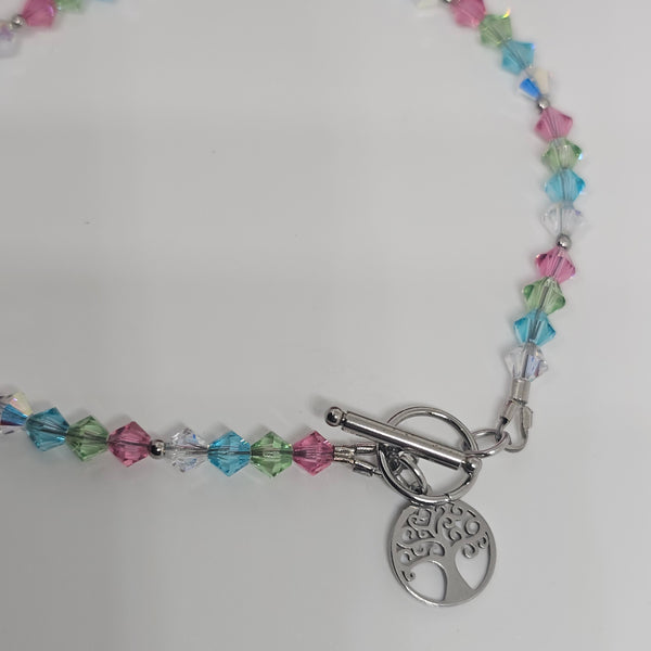 Dainty Multicolour Crystal Bracelet